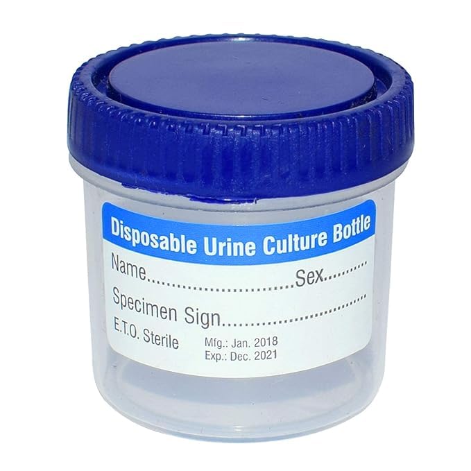 HARIVAN Urine Sample Containers with Screw Caps 30ml PharmaGrade Plastic Pack of 20 - Image 2