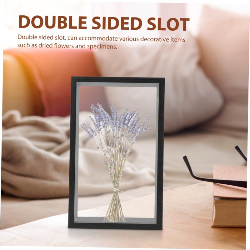 Dual Sided Floating Frame For Pressed Flowers Dried Wooden Shadow Box Home Decor - Image 5