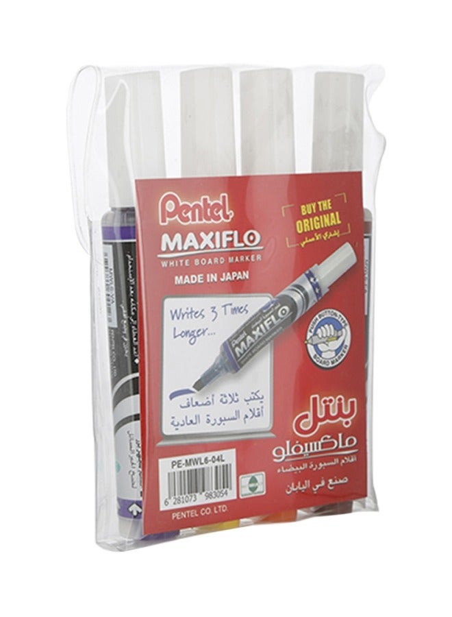 Pentel 8-Piece MaxiFlo Whiteboard Marker Set Violet/Yellow/Orange - Image 2