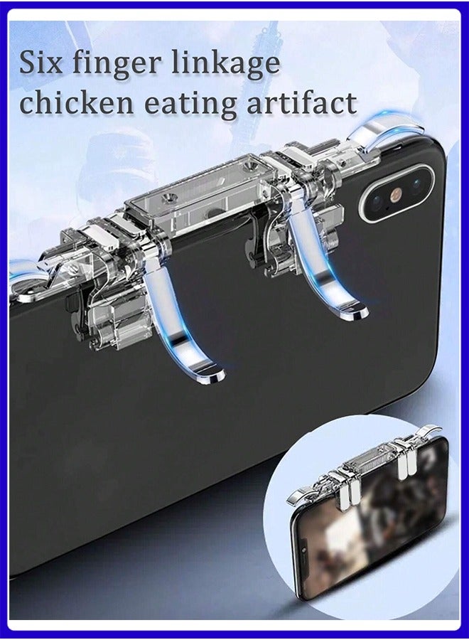 Digipace Cell Phone Gaming Triggers，game handle，Game Controller ，Compatible with PUBG Mobile/Knives Out/Call of Duty Mobile, Phone Triggers for Gaming with Sensitive Shoot and Aim - Image 2