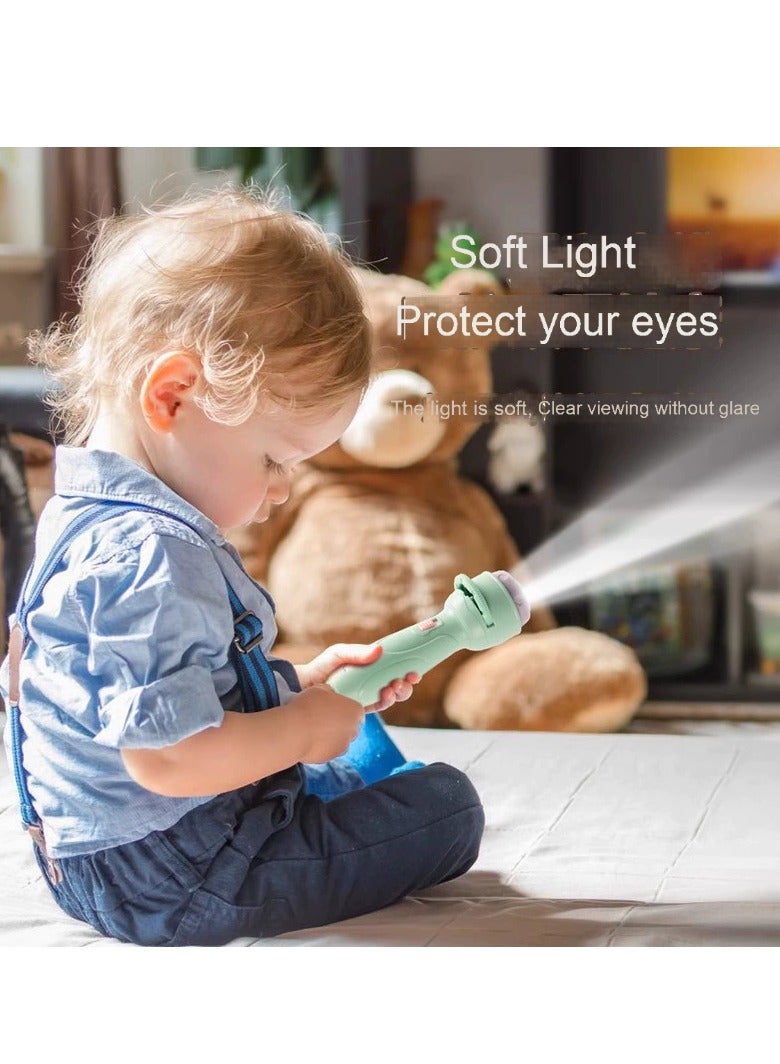 Cartoon Kids Projection Flashlight | Pink Mini Projector | 80 Image Slides | Educational Toy for Baby & Toddler | Handheld Toy Projector | Gift for Kids | Early Learning Night Light | Space, Animals, Food, Numbers & More | Market Stall Toy | Gift Box Packaging | 11.5*3.8 cm - Image 3