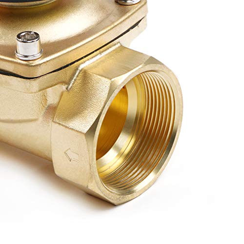 U.S. Solid US Solid 1 12 Solenoid Valve 12V DC Brass Electric Solenoid Valve Normally Closed Viton Seal - Image 3