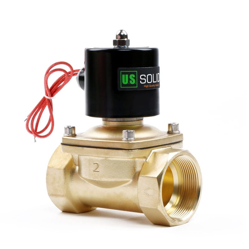 U.S. Solid US Solid 1 12 Solenoid Valve 12V DC Brass Electric Solenoid Valve Normally Closed Viton Seal - Image 2