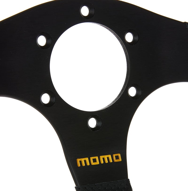 MOMO عجلة قيادة MOMO Design TEA30BK0B Team 300 مم جلدية، سوداء - Image 4
