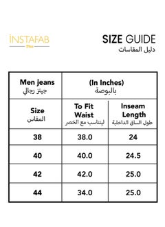 Instafab Plus Men's Light Blue Straight Cargo Denim Jeans  - Image 4