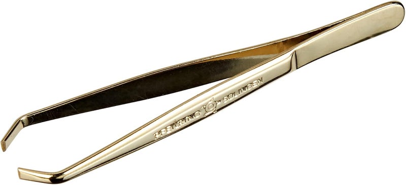 Pfeilring 9cm Gold Plated Tong Eyebrow Tweezers - Image 1