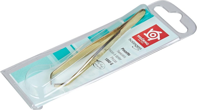 Pfeilring 9cm Gold Plated Tong Eyebrow Tweezers - Image 2