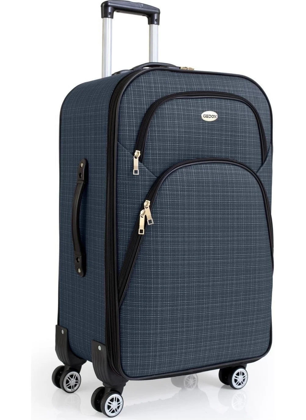 Esbuik Reymond Large Size Fabric Suitcase Navy Blue 1061