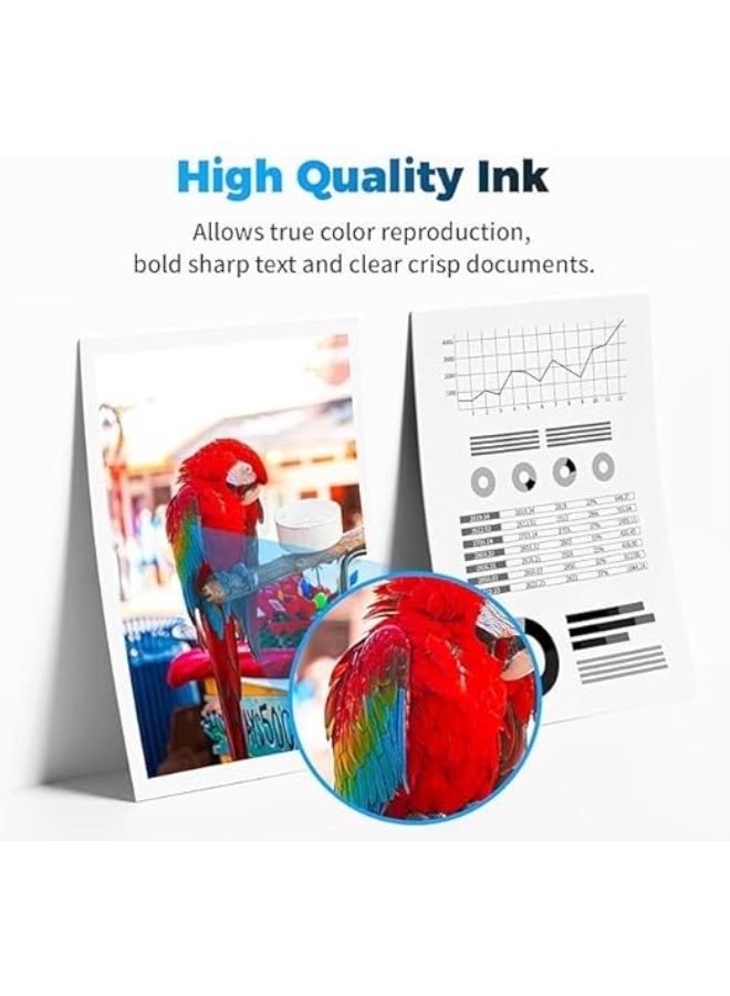 Terabyte 63XL Compatible Ink Cartridges, Black and Tricolor, 30ml, 4-Pack for Officejet 3830 4650 5200, Envy 4520, Deskjet 1110 2130 3630 Printer - Image 4