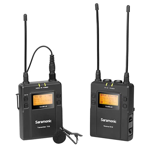 Saramonic UwMIC9 96-Channel Digital UHF Wireless Lavalier Microphone System, Includes RX9 Portable Receiver, TX9 Bodypack Transmitter - Image 4