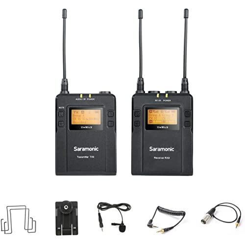 Saramonic UwMIC9 96-Channel Digital UHF Wireless Lavalier Microphone System, Includes RX9 Portable Receiver, TX9 Bodypack Transmitter - Image 1