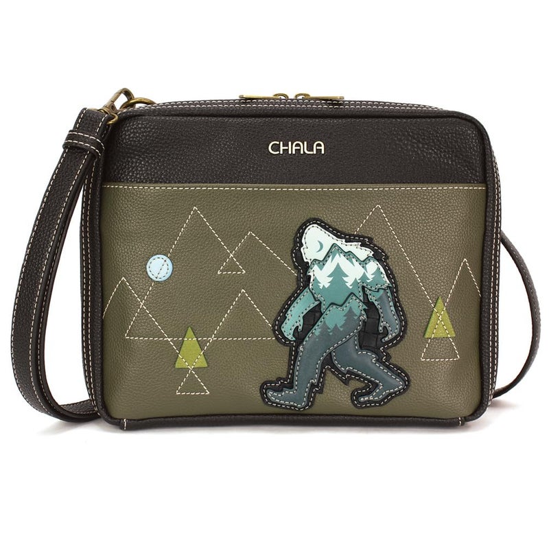 CHALA Companion Organizer Crossbody with Adjustable Strap and Built-In Wallet - Big Foot - olive - Image 1
