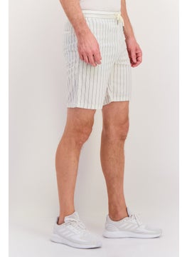 Men Stripe Basic Shorts, White - pzsku/ZB4CB5C8E22A105DBB55AZ/45/_/1738160558/a796277a-4e2d-4a8b-9cd8-06168506e46c