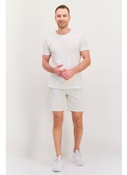 Men Stripe Basic Shorts, White - pzsku/ZB4CB5C8E22A105DBB55AZ/45/_/1738160559/3c632916-beb4-497f-84d6-30dee8773481