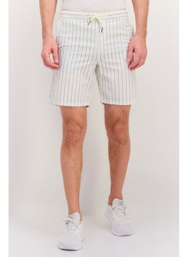 Men Stripe Basic Shorts, White - pzsku/ZB4CB5C8E22A105DBB55AZ/45/_/1738160560/d9af50db-7794-4738-9223-c6c48fbf4afd