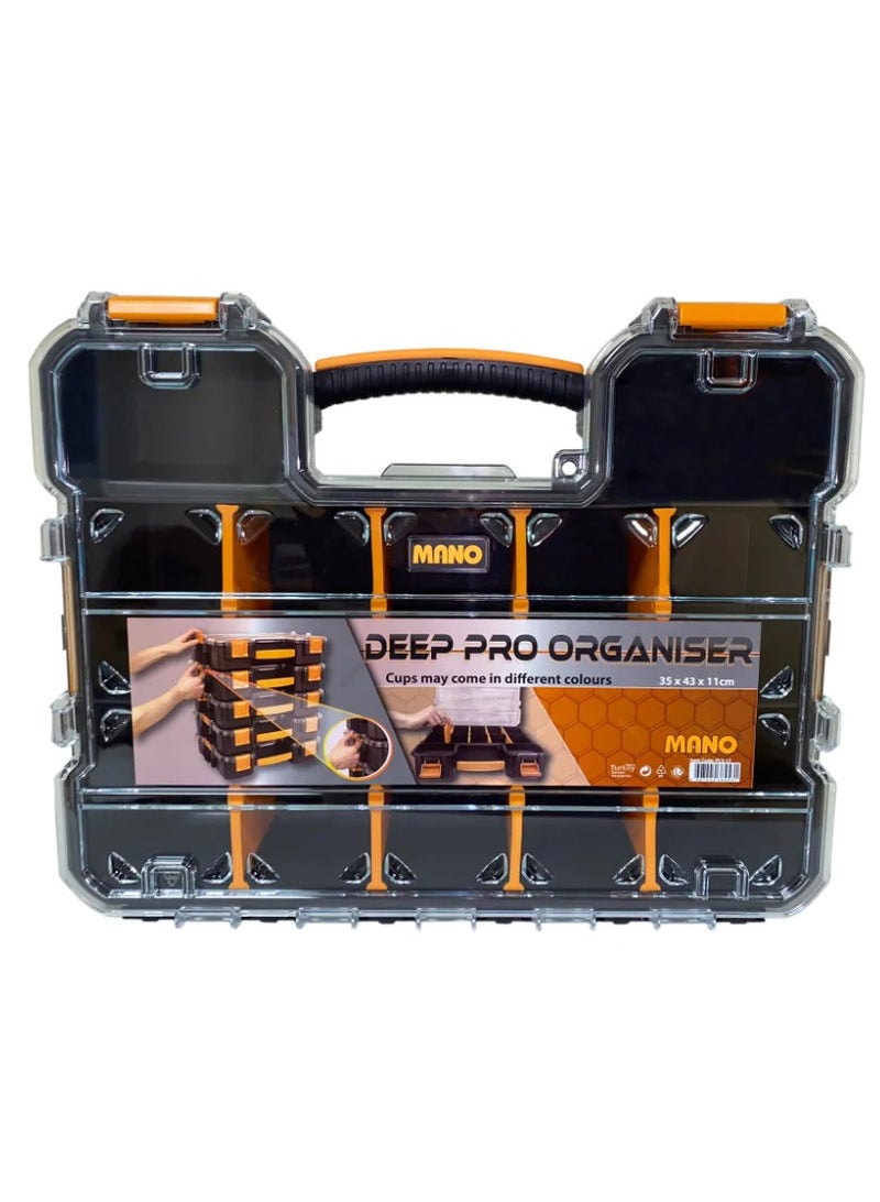 MANO PCS-17 Deep Pro Organizer with Adjustable Separators (350×430×110mm) – Unique Design, Comfortable Grip, Durable Material - Image 1