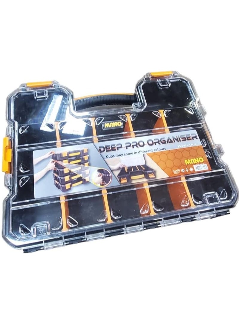 MANO PCS-17 Deep Pro Organizer with Adjustable Separators (350×430×110mm) – Unique Design, Comfortable Grip, Durable Material - Image 4