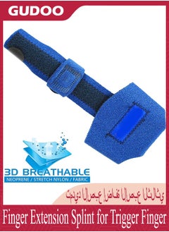 GUDOO Finger Extension Splint for Trigger Finger Mallet Finger Finger Knuckle Immobilization Finger Fractures Wounds Post-Operative Care and Pain Relief Malleable Metallic Hand Splint Finger Support  - Image 4