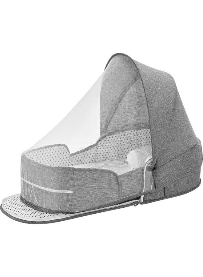 Olpad Portable Baby Bed with Mosquito Net & Carry Bag, Foldable Newborn Bassinet Travel Bed, Breathable Infant Sleeping Nest with Hanging Toys, Lightweight Compact Baby Lounger for Home & Travel - Image 4