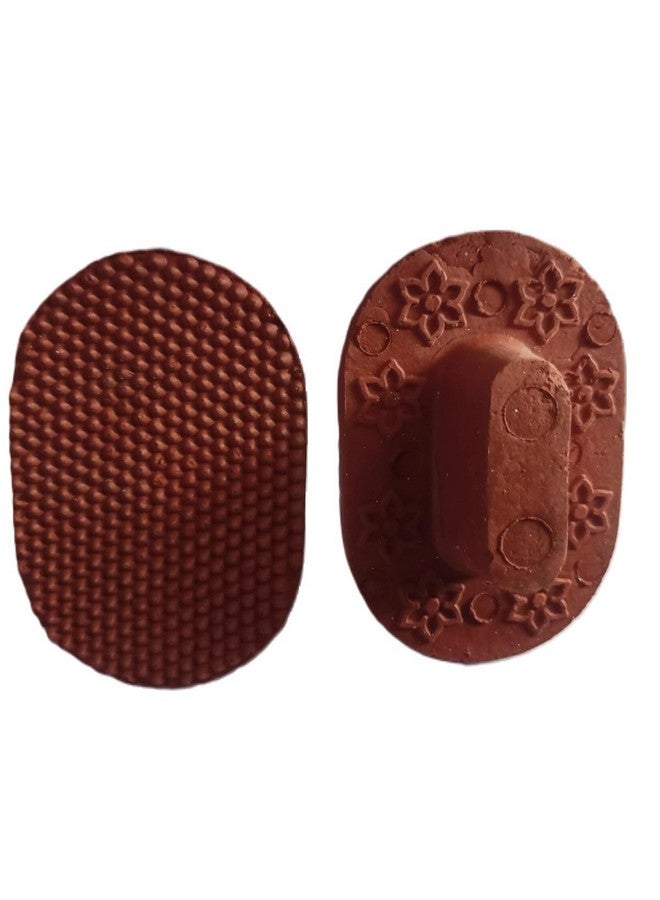 MALL SKY MALL Terracotta Best Natural Pumice Stone Foot Scrubber - Handmade Organic Clay, Eco-Friendly Dead Skin Remover (4) - Image 1