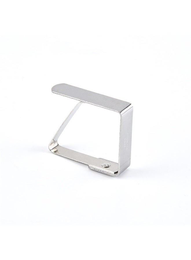 Stainless Steel Home Kitchen Teapot Table Cloth Holders Clip Clamp 12pcs Silver Tone Stainless steel tablecloth clip - Image 3