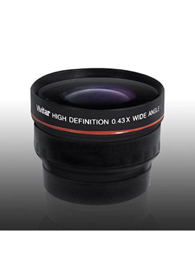 Vivitar á 4358W 0.43X 58mm Wide Angle Lens,Black - Image 2