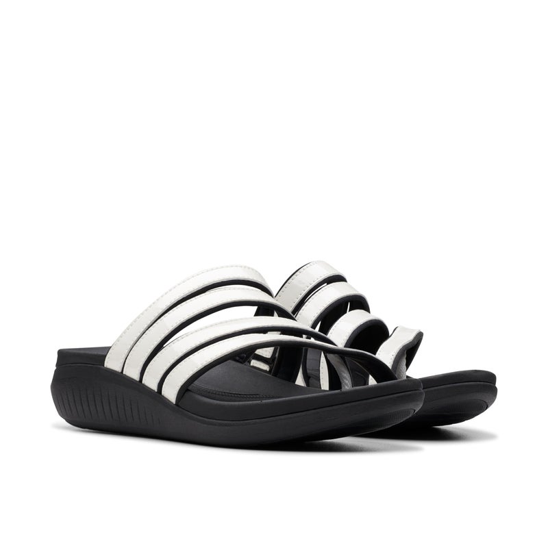 Clarks Cloudsteppers Women's Glide Hi Iris, White Patent Synthetic, 11 Medium US - Image 5