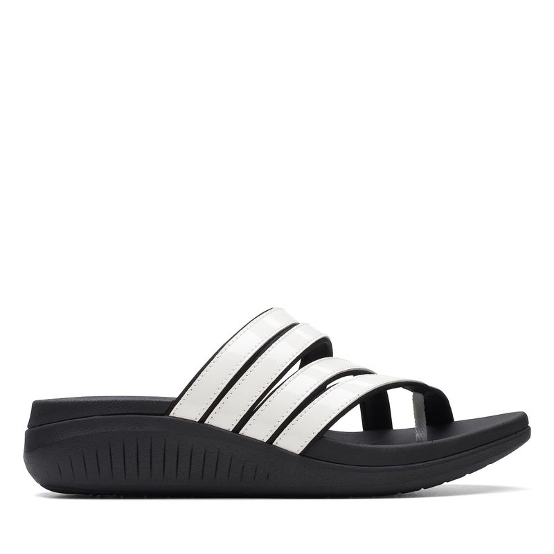 Clarks Cloudsteppers Women's Glide Hi Iris, White Patent Synthetic, 11 Medium US - Image 1