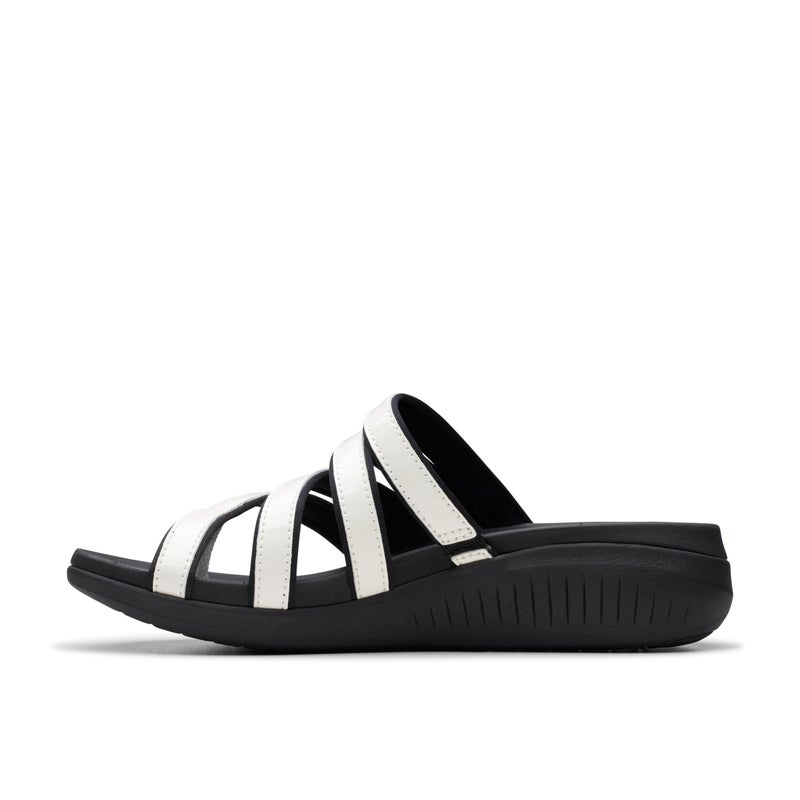 Clarks Cloudsteppers Women's Glide Hi Iris, White Patent Synthetic, 11 Medium US - Image 3