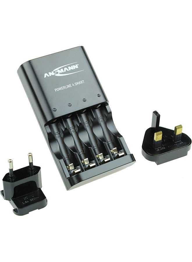 ANSMANN Powerline 4 Smart AA And AAA Battery Charger For Nimh Nicd Rechargeable Batteries With Uk Plug And Multi Led Colour Display - Fast Individual Charging And Monitoring - 3 Yr Warranty - Image 3