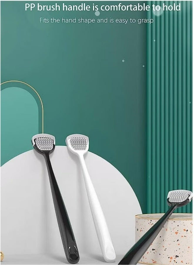 4PCS Portable Reusable Tongue Cleaner Scraper Medical Grade Safe For Oral Cleaning Reduce Bad Breath Fresh Breath Daily Oral Hygiene Care - Image 2