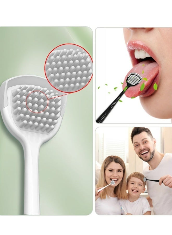 4PCS Portable Reusable Tongue Cleaner Scraper Medical Grade Safe For Oral Cleaning Reduce Bad Breath Fresh Breath Daily Oral Hygiene Care - Image 5