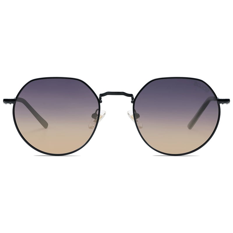 SOJOS Round Polygon Polarized Sunglasses for Women Men Retro Classic Vintage Panto Shades SJ1157 - Image 3
