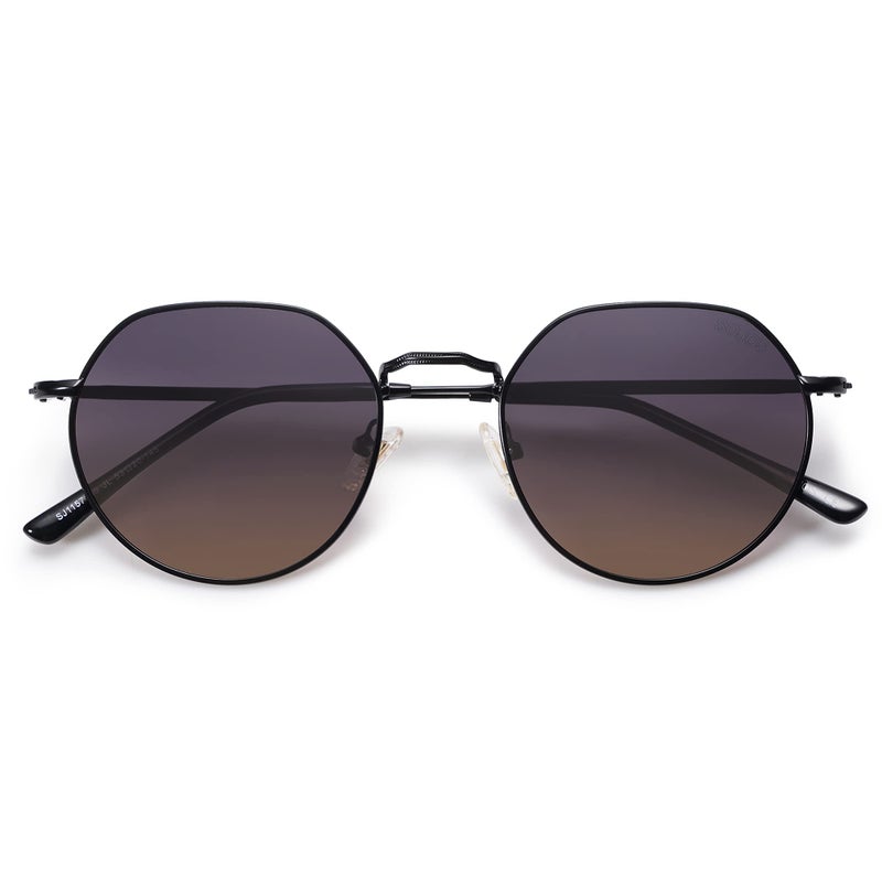 SOJOS Round Polygon Polarized Sunglasses for Women Men Retro Classic Vintage Panto Shades SJ1157 - Image 1