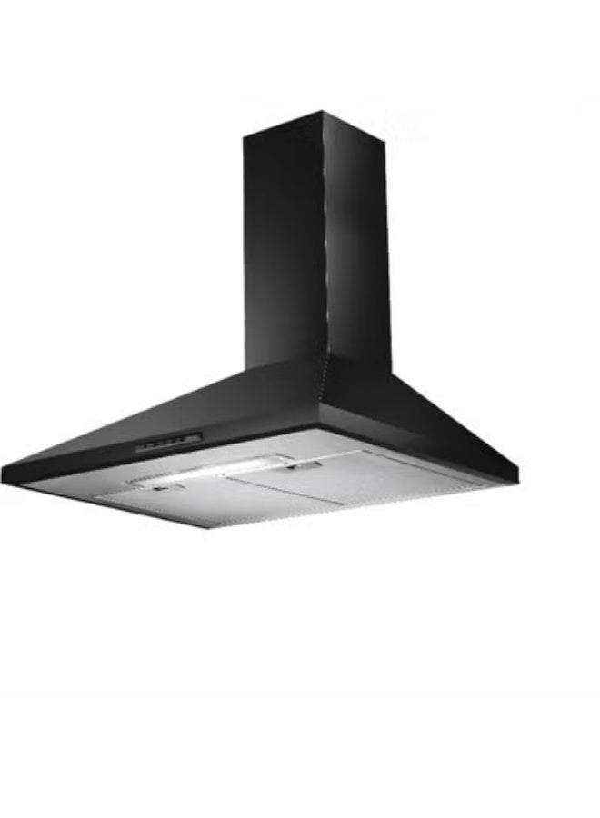 فابر شفاط مطبخ جداري مقاس 60 سم، قوة شفط 380 م³/ساعة، 3 سرعات، إضاءة LED، أسود – VALUE PB BK A60 (صُنع في إيطاليا) - Image 2