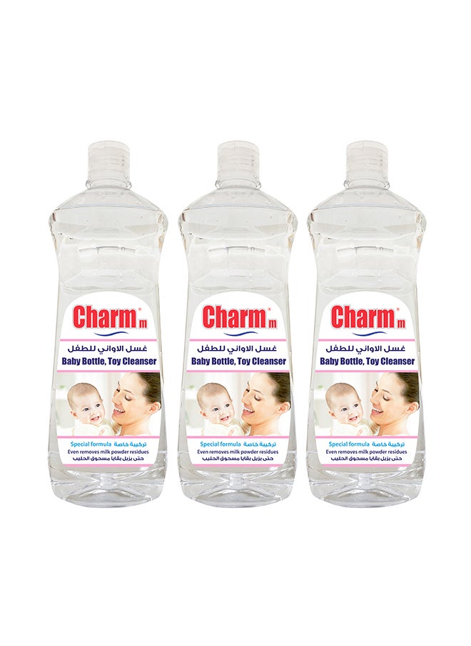 CHARMM زجاجة أطفال، منظف لعبة 3x750 مل  - Image 1