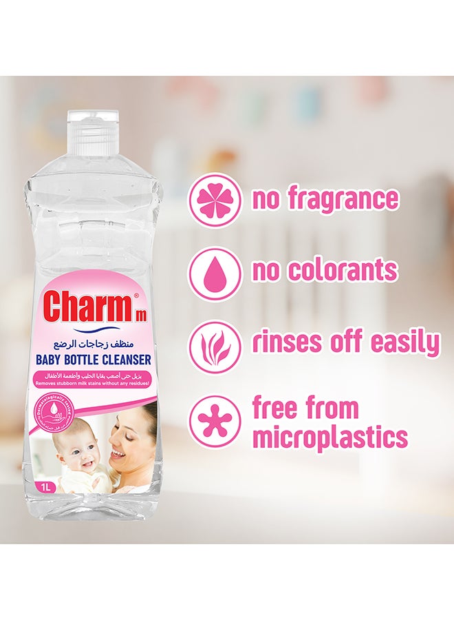 CHARMM Baby Bottle Cleanser, Ideal For Cleaning Baby Bottles, 100% Recycled, Eco-Friendly, Dermatologically Tested 3x750ml - Image 3