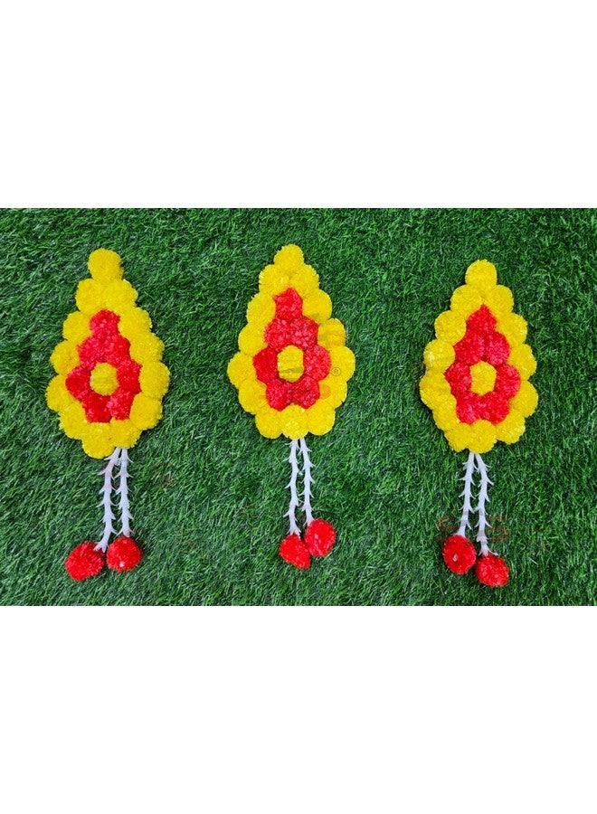 إس 2 إس زهور الزنبق الصناعية للزينة في المنزل | زينة الزفاف، ديكور الحدث | خلفية سهلة وبسيطة (برتقالي وأصفر ليلي) (عبوة مكونة من 5 قطع) - Image 4