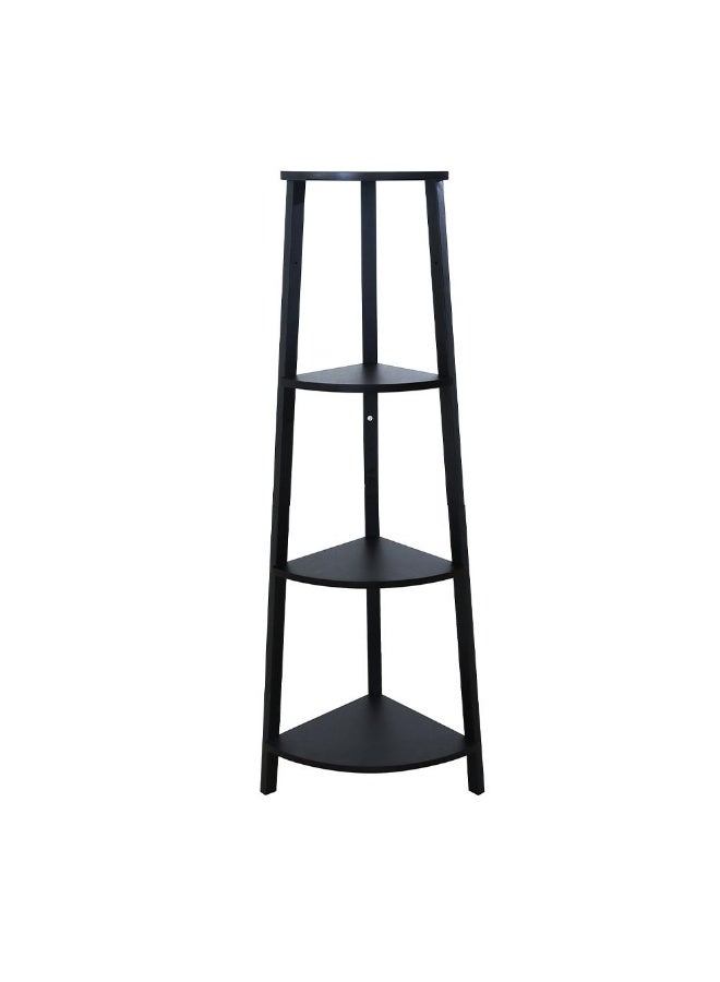 DANUBE HOME Octon Corner Display Shelf | Modern Design Organiser Cupboard | Multifunctional Display Rack Book Case For Home L34xW34xH125cm - Brown/Black  - Image 2