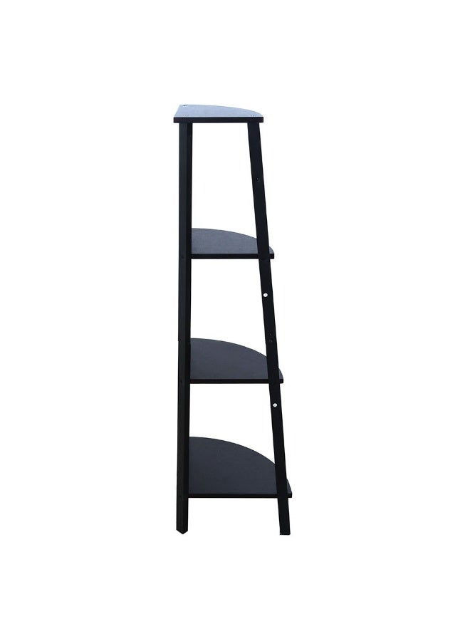 DANUBE HOME Octon Corner Display Shelf | Modern Design Organiser Cupboard | Multifunctional Display Rack Book Case For Home L34xW34xH125cm - Brown/Black  - Image 4