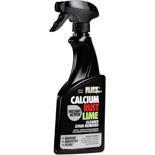 Flitz Calcium, Rust, & Lime Remover - 16oz Bottle of USA-Made Limescale Remover for Toilets, Showers, and More - Powerful Spray that Instantly Eliminates Tarnish, Grease, and Other Grime (1 Pack) - Image 1