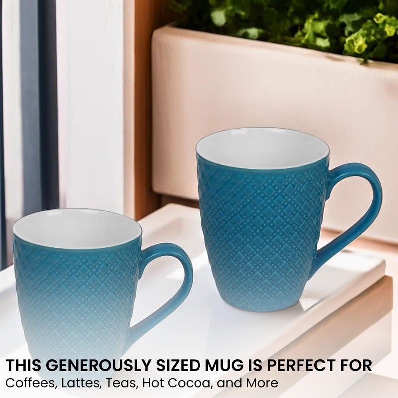 KITTENS Ceramic Coffee Mug Set of 4 Multicolor Mat Pattern 300 ml Large Coffee Mugs Food Grade Microwave Safe - Image 3