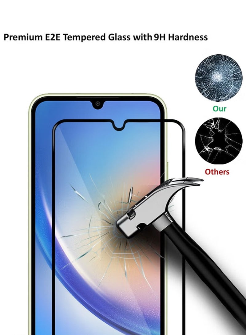 2 in 1 Pack For Samsung Galaxy A34 5G Protection Pack - Ultra Clear Shockproof Case & Edge-to-Edge Screen Protector, 360 Degree Protection, Back Cover & Screen Protector for Samsung Galaxy A34 5G - Image 3