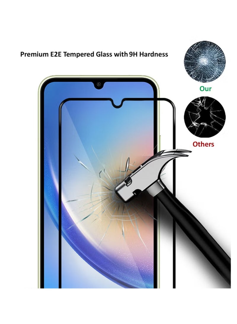 2 in 1 Pack For Samsung Galaxy A34 5G Protection Pack - Ultra Clear Shockproof Case & Edge-to-Edge Screen Protector, 360 Degree Protection, Back Cover & Screen Protector for Samsung Galaxy A34 5G - Image 4