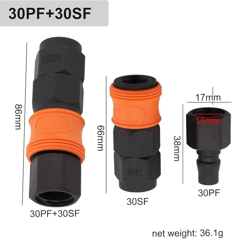 Self Locking C Type Quick Connect Coupler PF SF 30 for Air Compressor Pneumatic Tools - Image 5