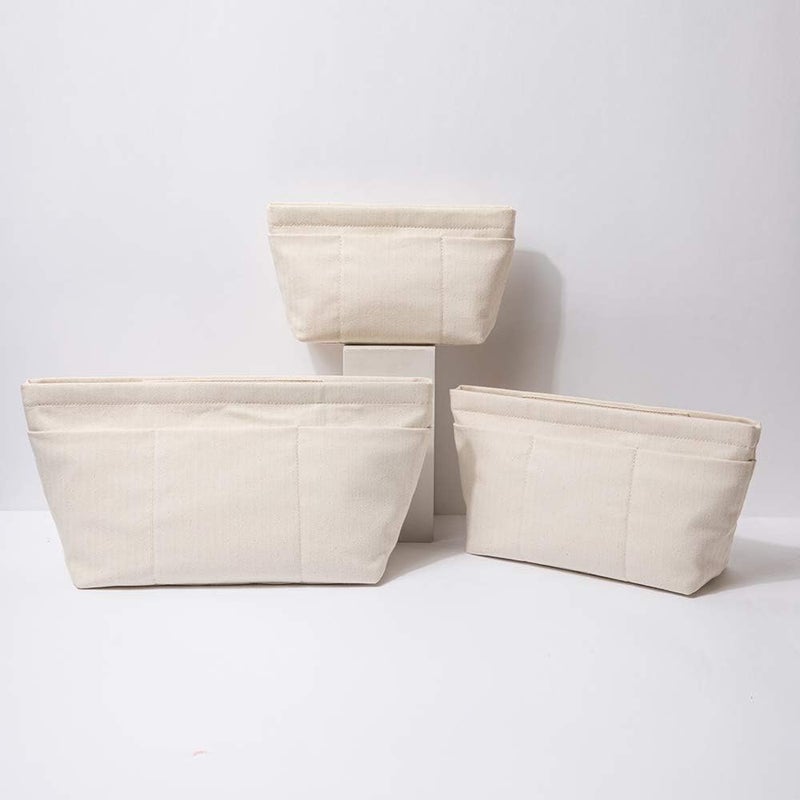 YONBEN Tote Purse Insert Handbag Organizer Shaper Handbag Liner Bag in Bag Divider Organizer Insert (M-With Zipper) - Image 5
