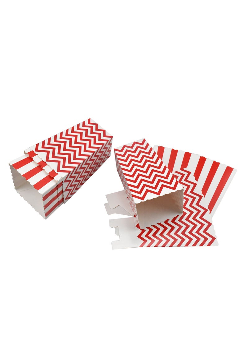 20Pcs Paper Popcorn Boxes, Small Popcorn Buckets for Kids and Family Parties, Snack Containers for Popcorn, Chips, Candy  - Image 4