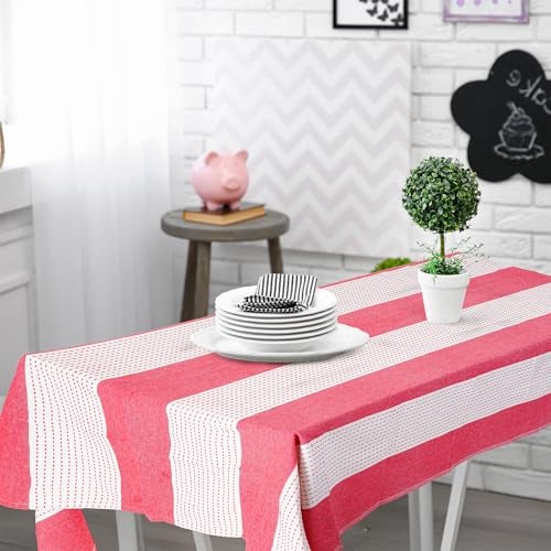 COMFORT WEAVE 100% Cotton Yarn-Dyed Multicolor Checks with 4 Seater Tablecloth, Sized 140cm Width and 152cm Length, Pack of 1 Piece - Image 4