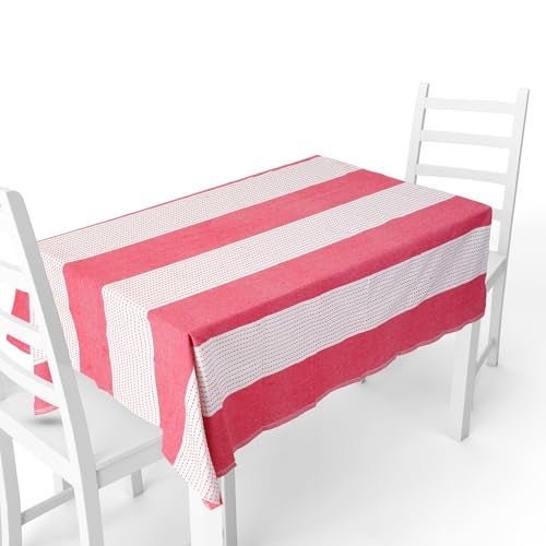 COMFORT WEAVE 100% Cotton Yarn-Dyed Multicolor Checks with 4 Seater Tablecloth, Sized 140cm Width and 152cm Length, Pack of 1 Piece - Image 3