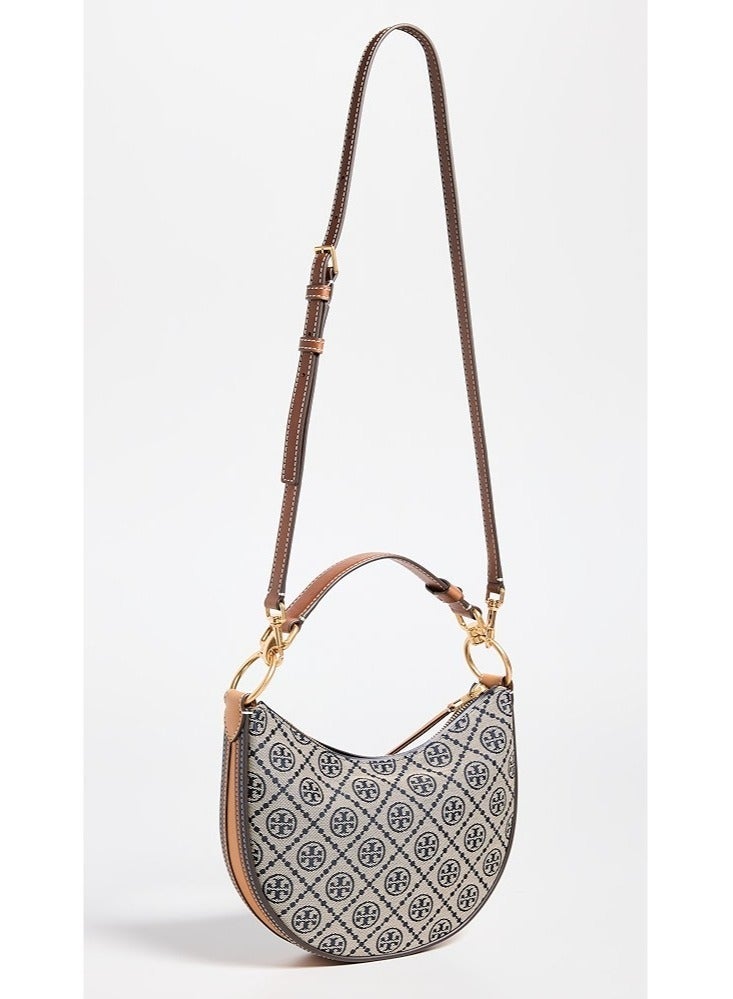 Burch Tory Burch | T Monogram Jacquard Mini Crescent Bag - Image 5
